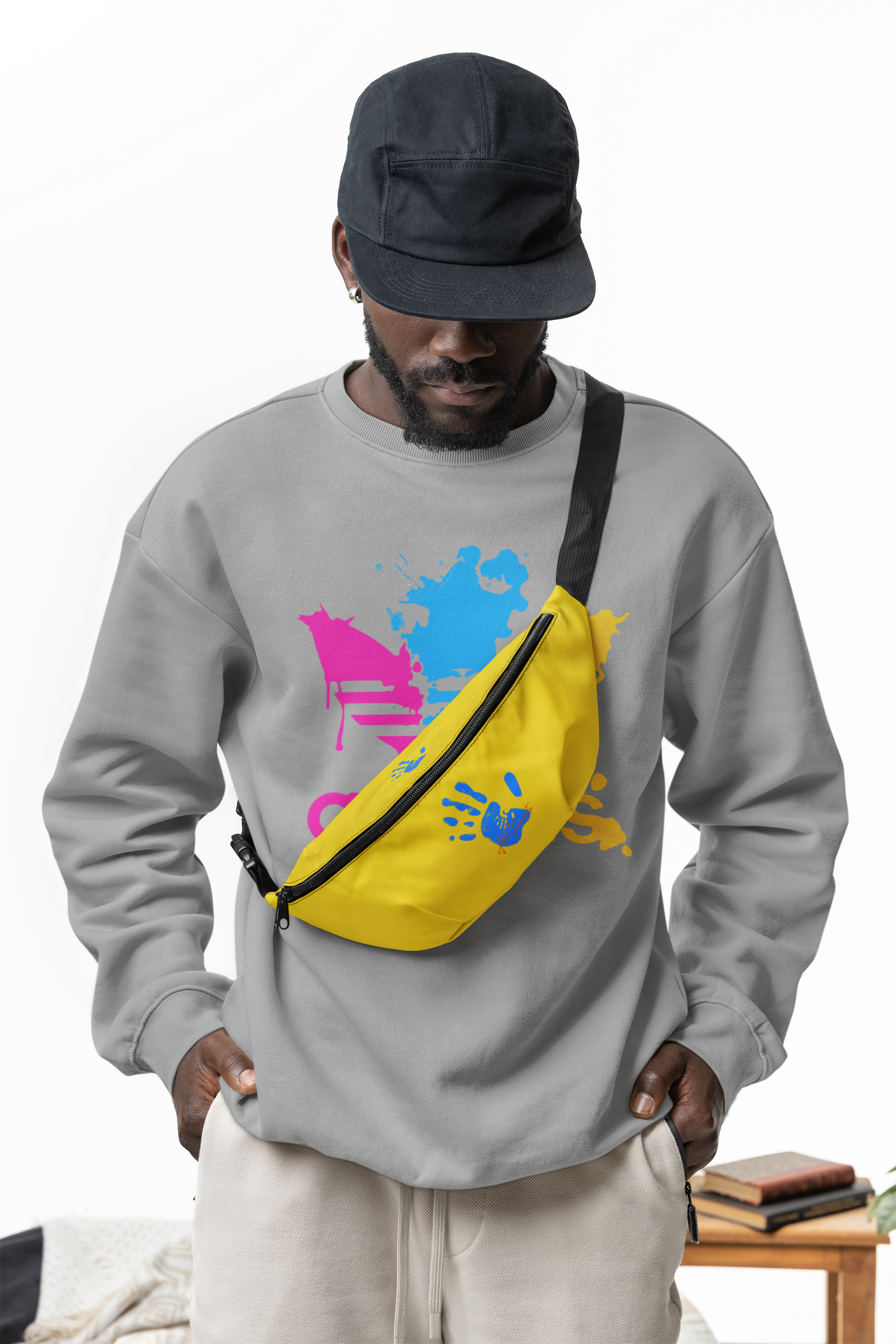 Felpa Streetwear Colorata con Logo Moderno - Moda Giovane e Dinamica