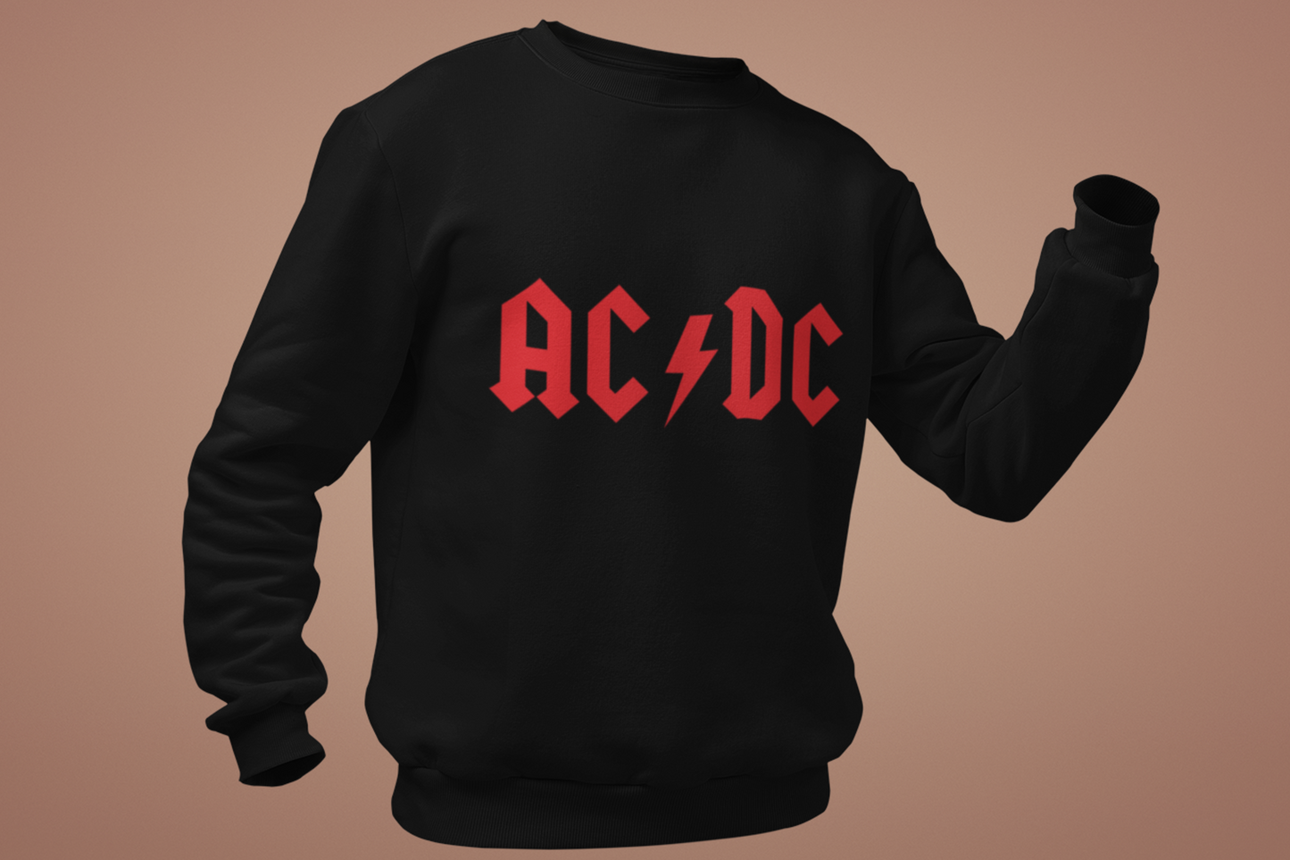 Felpa 100% Cotone con Logo AC/DC | Comfort e Stile per Fan del Rock 🎸