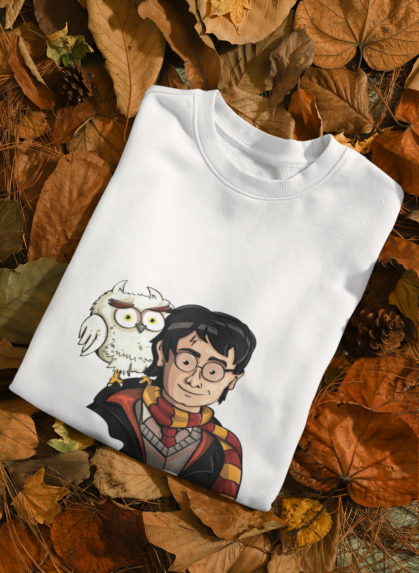 Felpa Harry Potter Cartoon | Edvige e Stile Grifondoro