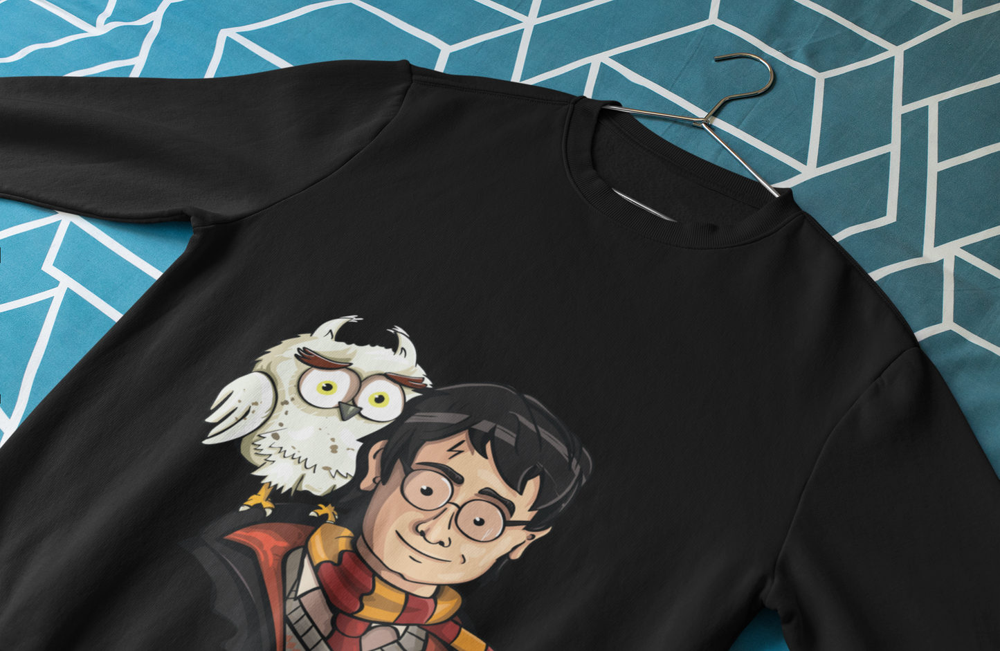 Felpa Harry Potter Cartoon | Edvige e Stile Grifondoro